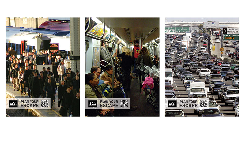 A print ads for the outdoor company REI